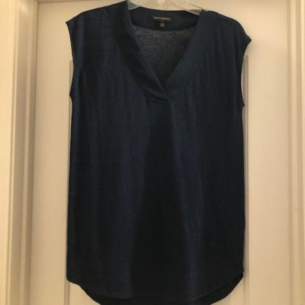 Banana Republic Navy Sleeveless Top - XS